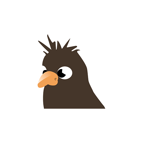 Pigeon décoiffé logo